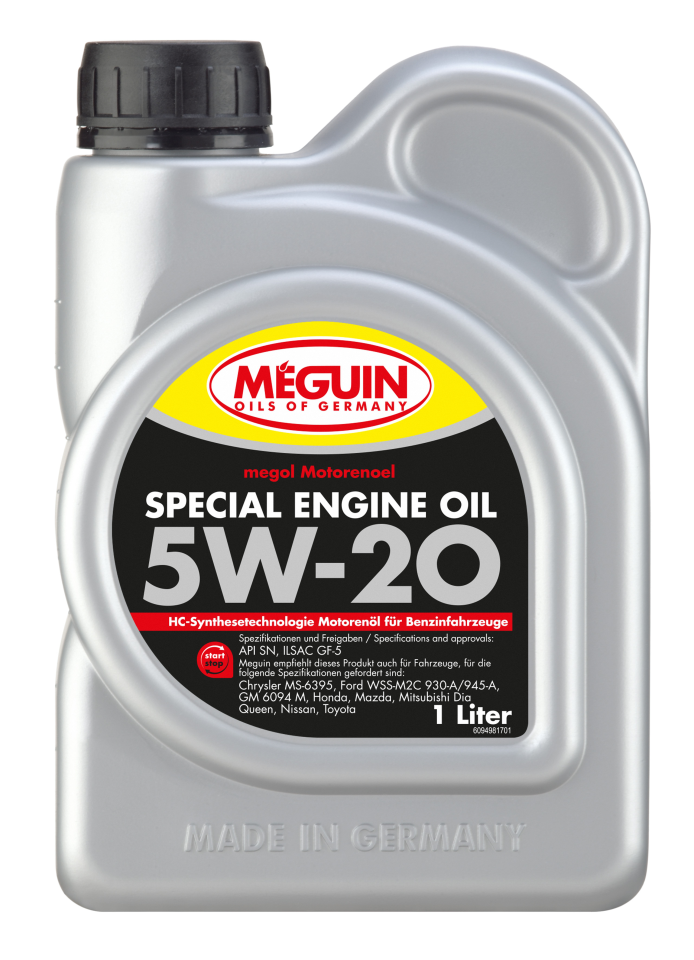 М/м синт. Megol Special Engine Oil 5W-20 1л 9498