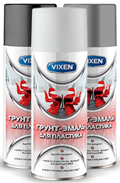 VX50103 VIXEN Грунт-эмаль для пластика, белый матовый (RAL 9003), аэрозоль 520мл VX50103