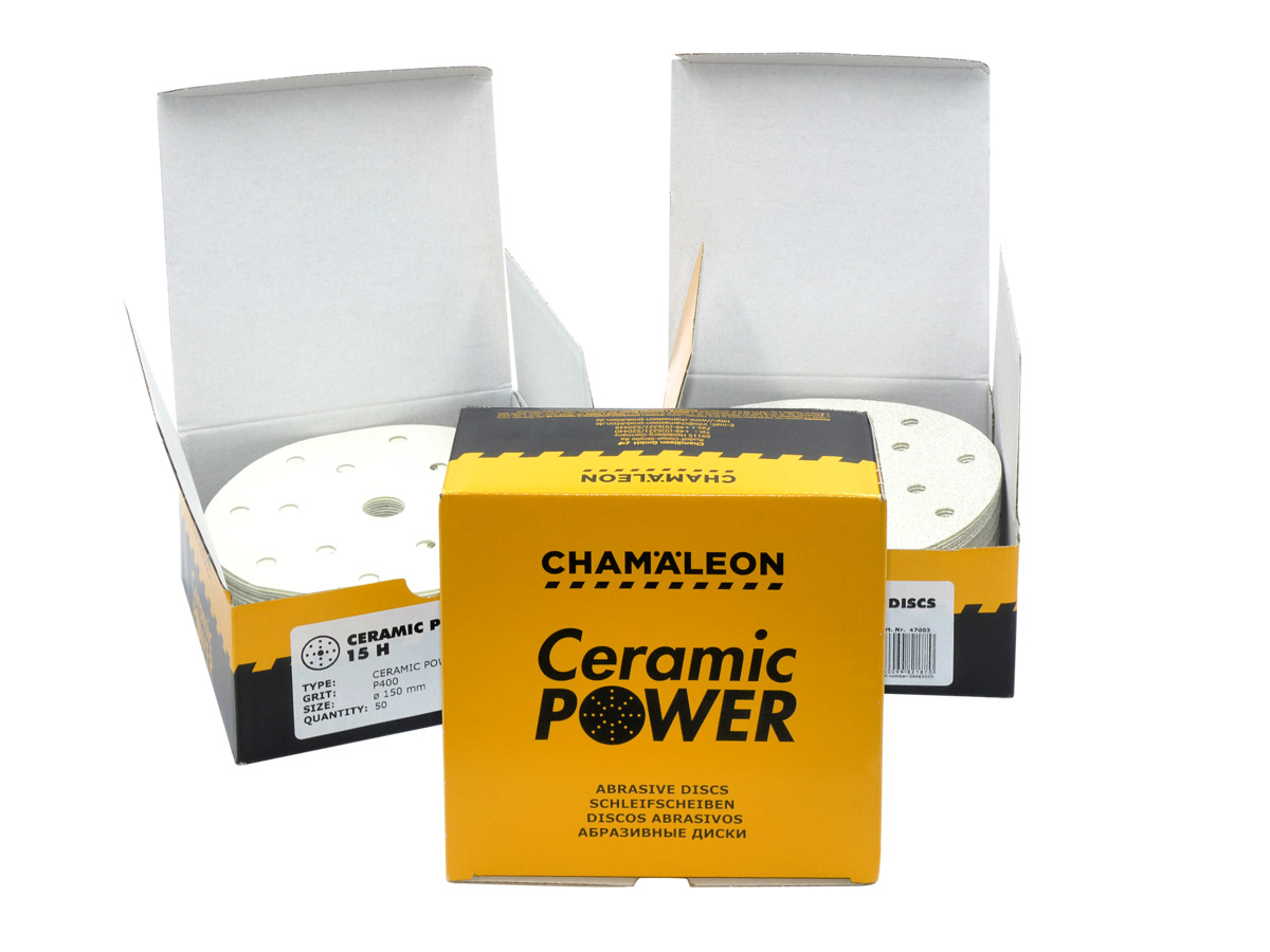 P120 Абразивные диски CERAMIC POWER DISC 150MM 15H Chamaeleon 47004