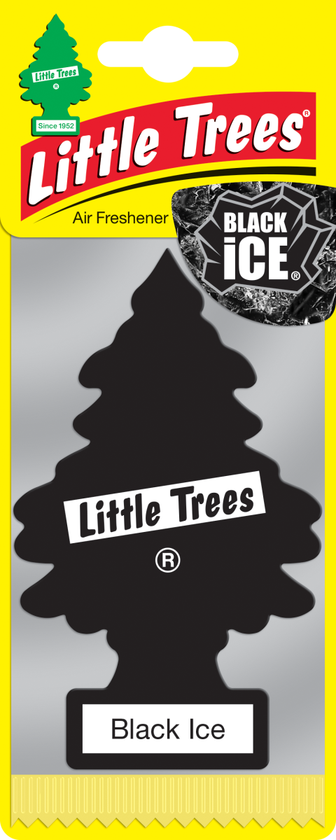 'Little Trees Черный Лед' Ароматизатор для салона авто подвесной 78092