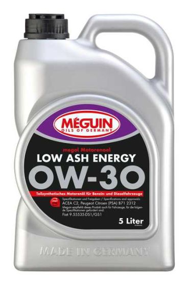 М/м синт. Megol Motorenoel Low Ash Energy SAE 0W-30 5л 33064