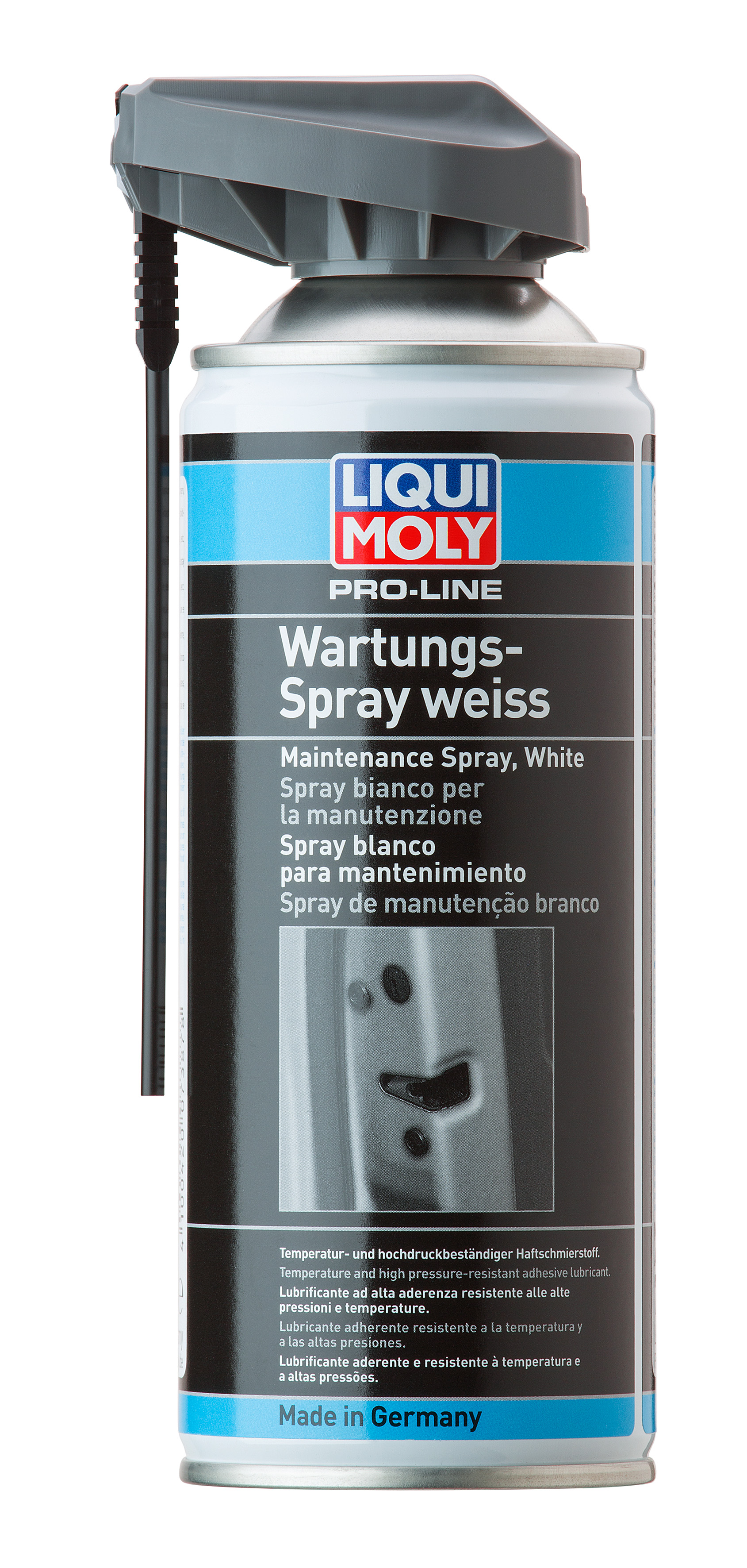 7387 LiquiMoly Грязеотталкивающая белая смазка Pro-Line Wartungs-Spray weiss (0,4л) 7387*