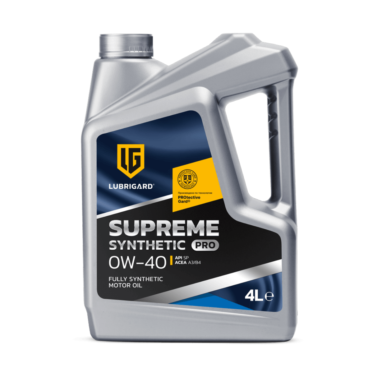 LUBRIGARD SUPREME SYNTHETIC PRO 0W-40 Моторное масло для бензиновых и дизельных двигателей. (4x4 л) LGPSPMS040CH16