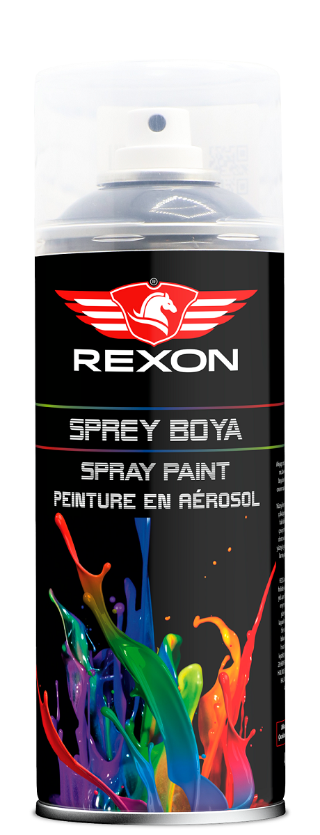 Аэрозольная краска Rexon RAL 7001 серая 400 мл REX7001
