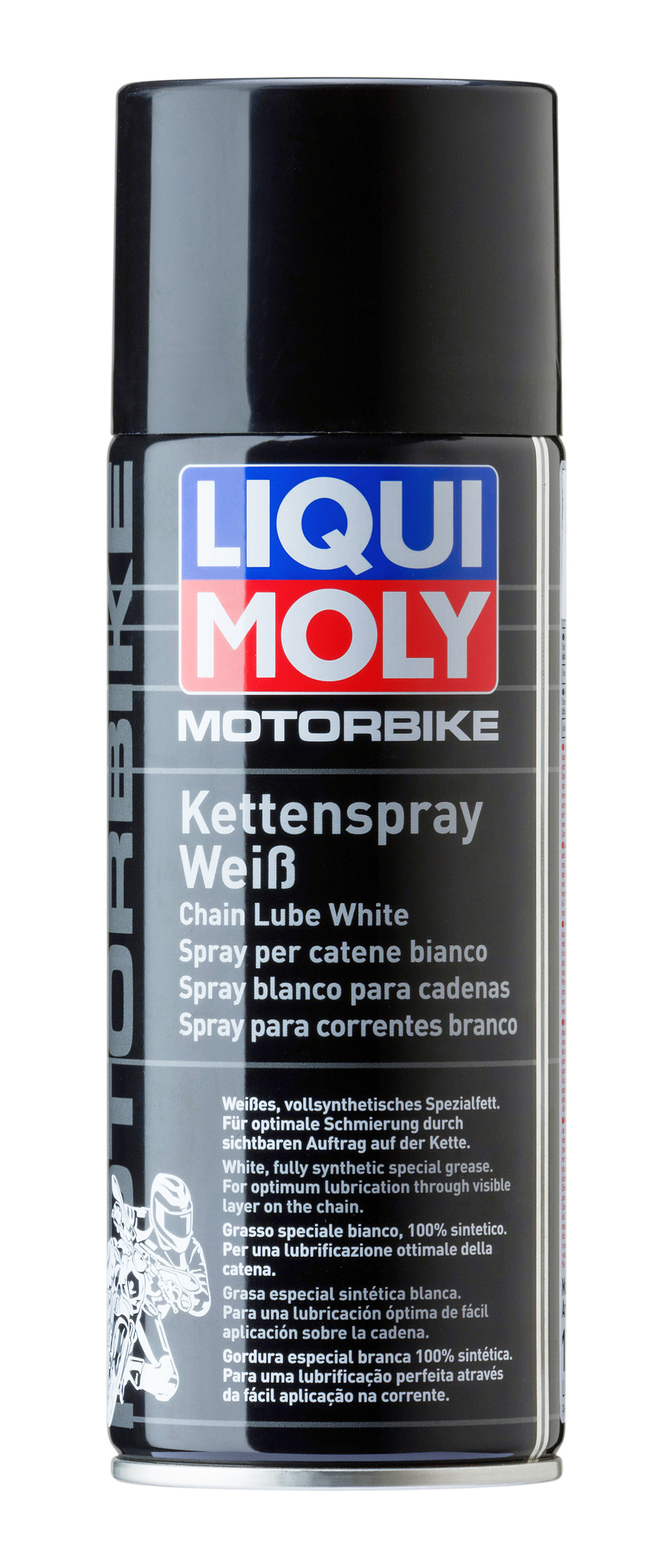 1591 LiquiMoly Белая цепная смазка д/мотоц. Motorbike Kettenspray weiss (0,4л) 1591*