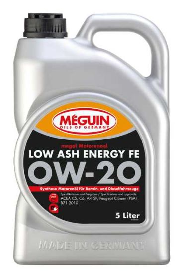 М/м синт. Megol Motorenoel Low Ash Energy FE SAE 0W-20 5л 33145.1