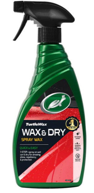 Влажный полироль Wax&Dry Spray Wax TURTLE WAX 500мл 52795