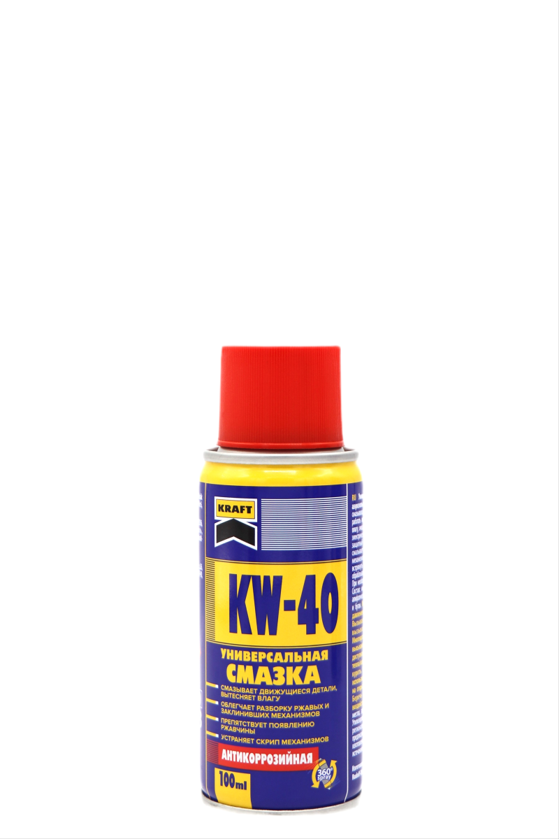 Универсальная смазка KW-40 ТМ 'KRAFT' в аэрозольной упаковке 100 мл KF016