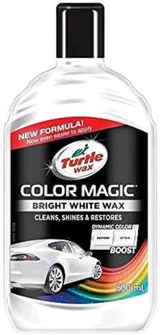 Полироль Bright White Wax ярко-белый TURTLE WAX 500мл 52712