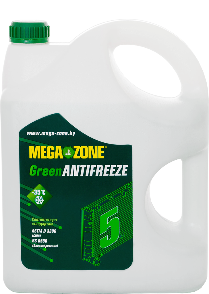 Антифриз MegaZone зеленый -35 5кг, РБ 9000022