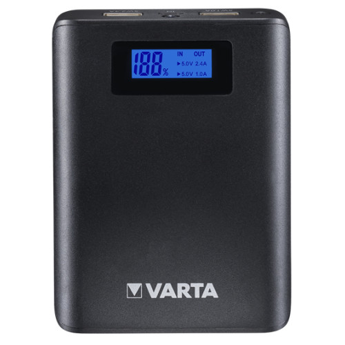 Аккумуляторы VARTA Портативный LCD Power Bank 7800 + кабель для зарядки, 7800mAh 57970101111