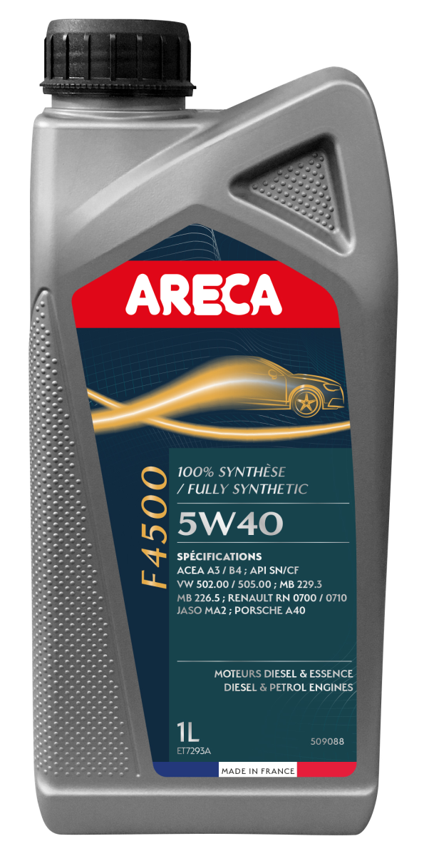 Синтетическое моторное масло Areca F4500 5W-40 1 л 11451