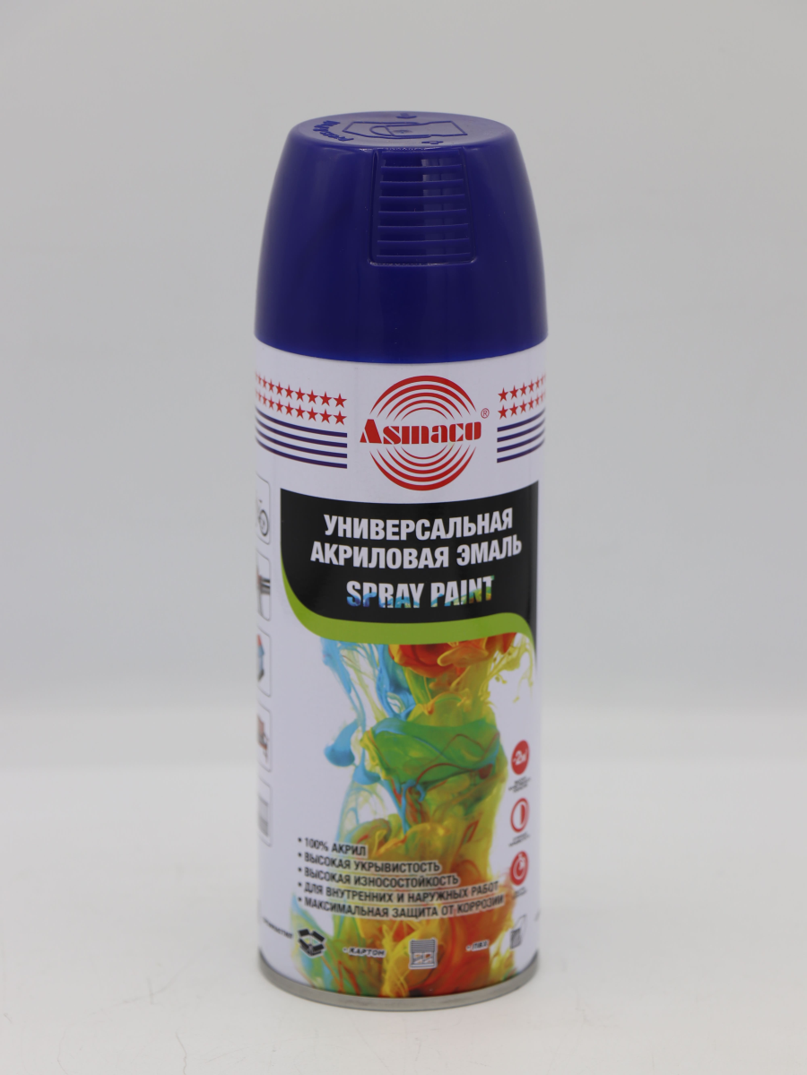 Аэрозольная краска ASMACO RAL5002 Ультрамариново-синий, 400мл ASM5002