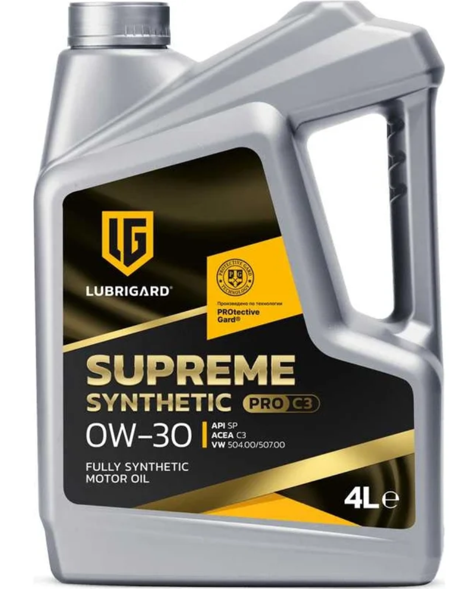 LUBRIGARD SUPREME SYNTHETIC PRO С3 0W-30 Моторное масло для бензиновых и дизельных двигателей. (4x4 л) LGPSPMSC3030CH16