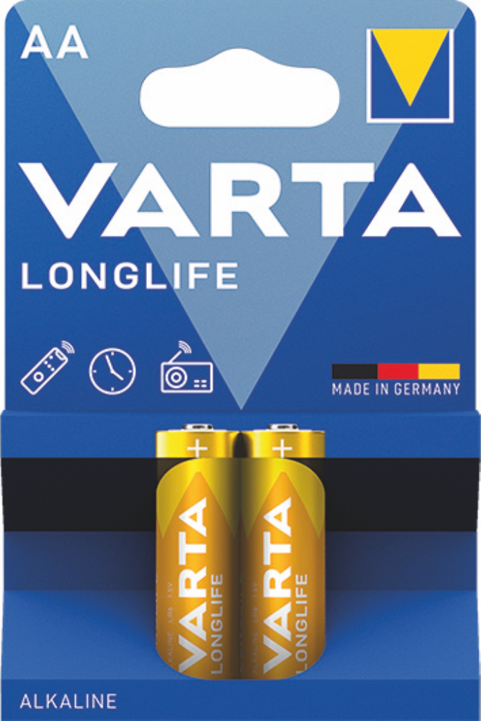 Батарейка 2шт VARTA LONGLIFE 2 AA  LR6 04106113412