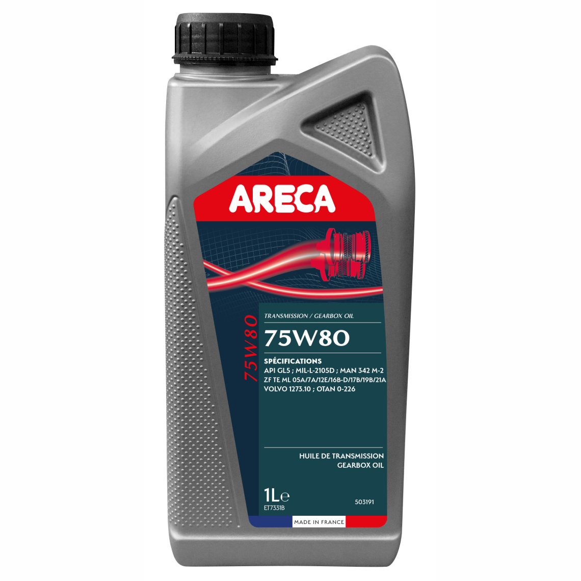 Трансмиссионное масло полусинтетическое Areca 75W-80 1 л 15121