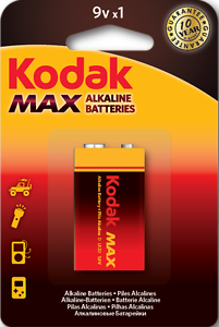 Батарейка 1шт.=1 батарейка, Kodak MAX 9V (1шт. в упаковке) 30952850