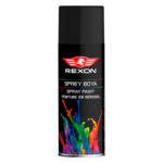 Аэрозольная краска Rexon Rally черная глянцевая 500 мл REX-GLB