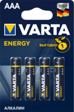 Батарейка 4шт VARTA ENERGY AAА LR03 04103213414