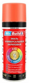 Аэрозольная краска Mr. Build RAL 2004 Оранжевый, 400мл 712526