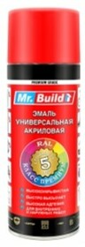 Аэрозольная краска Mr. Build RAL 3020 Транспортный-красный, 400мл 712519