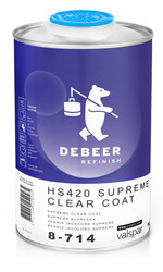 Лак бесцветный высокой прочности DEBEER HS420 1л 8-714/1