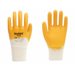 Перчатки с нитриловым покрытием HANDY HN-05, жёлтые, размер 9 HN-05-09Y