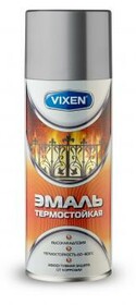 VX53003 VIXEN Эмаль термостойкая, графит, аэрозоль, 520мл VX53003