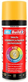 Аэрозольная краска Mr. Build RAL 1028 Дынно-желтый, 400мл 712533