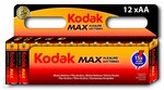 Батарейка 12шт.=1 упаковка, Kodak MAX LR6 AA (12шт. в упаковке) 30952799