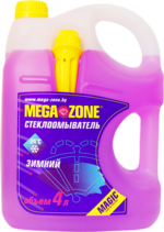 Стеклоомыватель MegaZone Magic зимний -24 4л, Литва фиолетовый 9000006